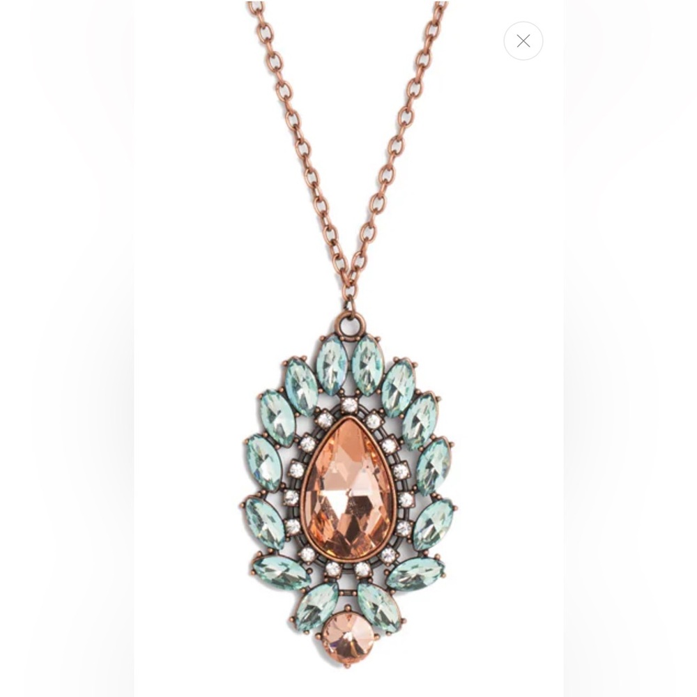 💎🧡💎 “OVER THE TEARDROP” COPPER NECKLACE ~ PAPARAZZI❗️ ADJUSTABLE❗️ 💎🧡💎 - Picture 4 of 5